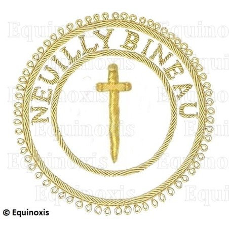 Badge / Macaron GLNF – Grande tenue provinciale – Grand Tuileur – Neuilly Bineau – Brodé main